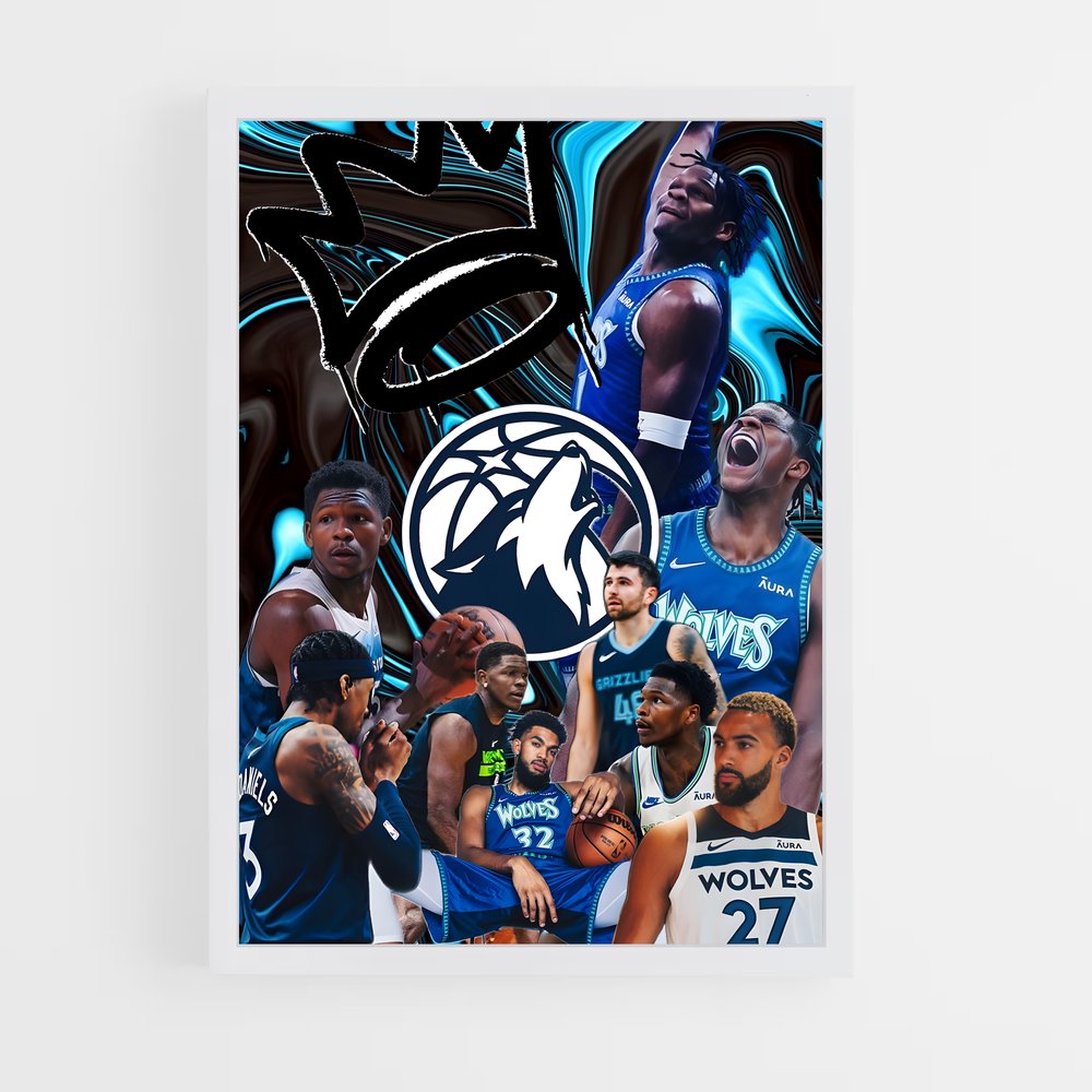 Poster Playoffs en Folie – affiche Basketball (vue 3)
